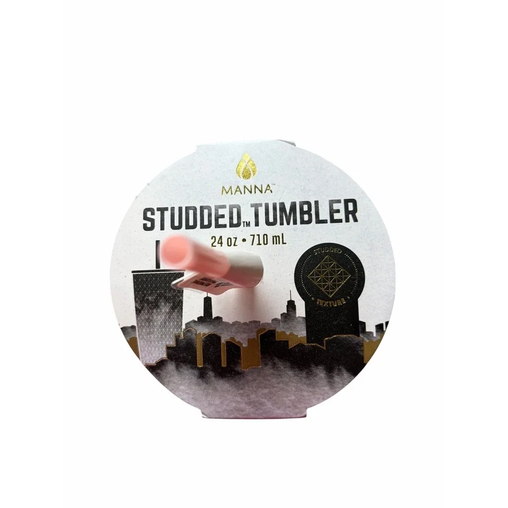 Manna Studded‎ Tumbler 24oz pale pink